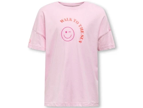 Kids ONLY t-shirt roseate spoonbill med smiley print
